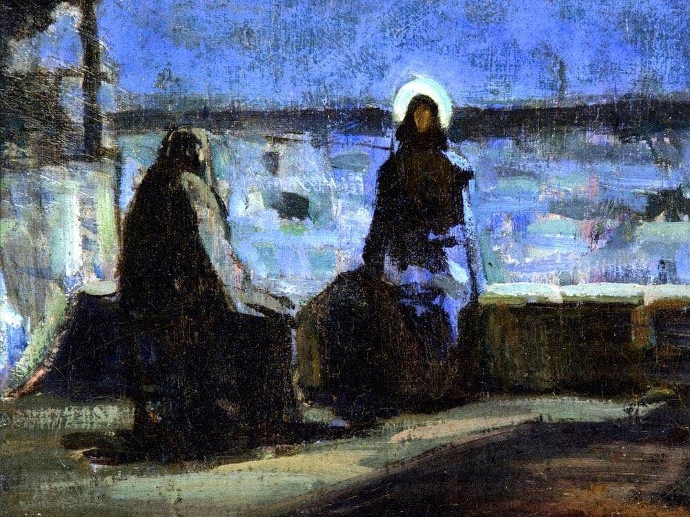 Study For Nicodemus Visiting Jesus By Henry Ossawa Tanner Fine Art Print