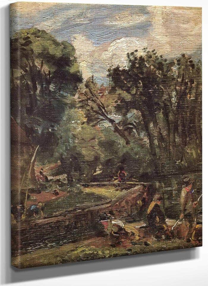 Study For Stratford Mill By John Constable Fine Art Print