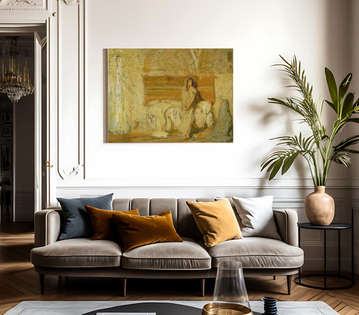 Study For The Annunciation By Henry Ossawa Tanner Fine Art Print