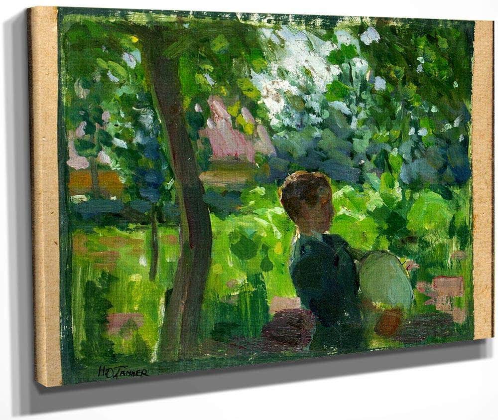 Study For The Bagpipe Lesson By Henry Ossawa Tanner Fine Art Print