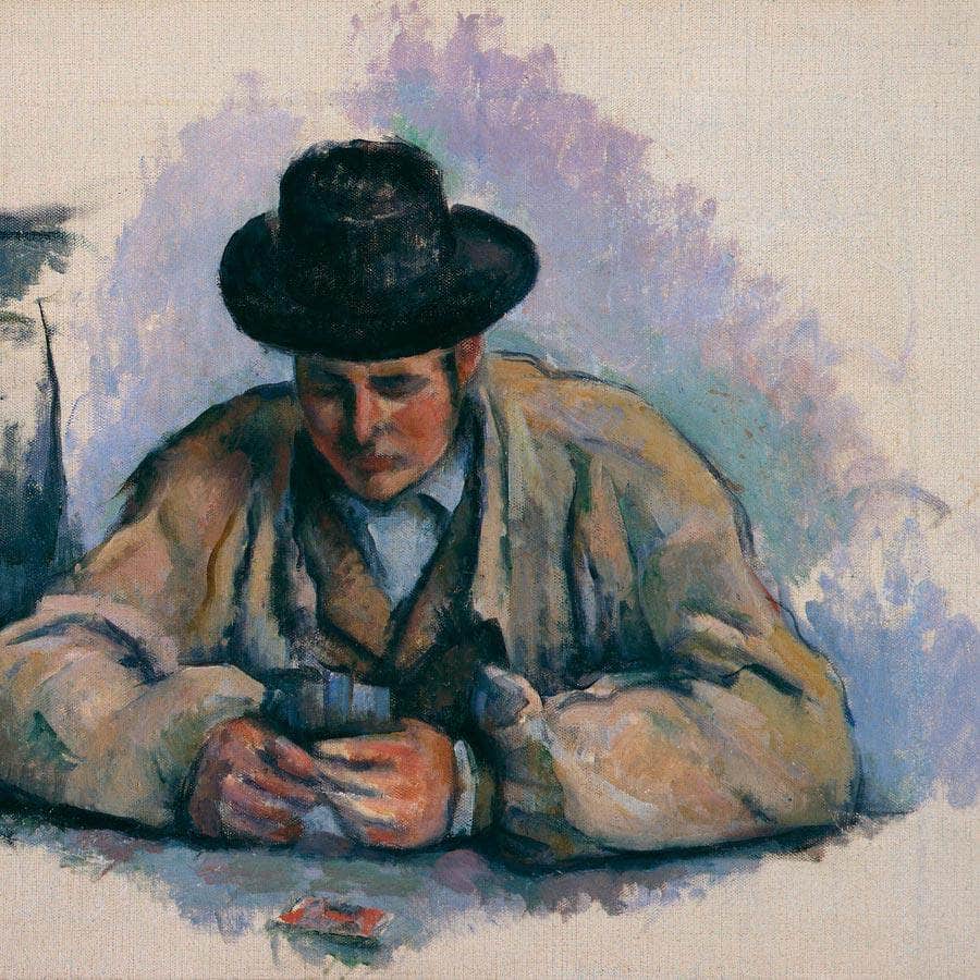 Study For The Card Players By Cezanne Paul Fine Art Print