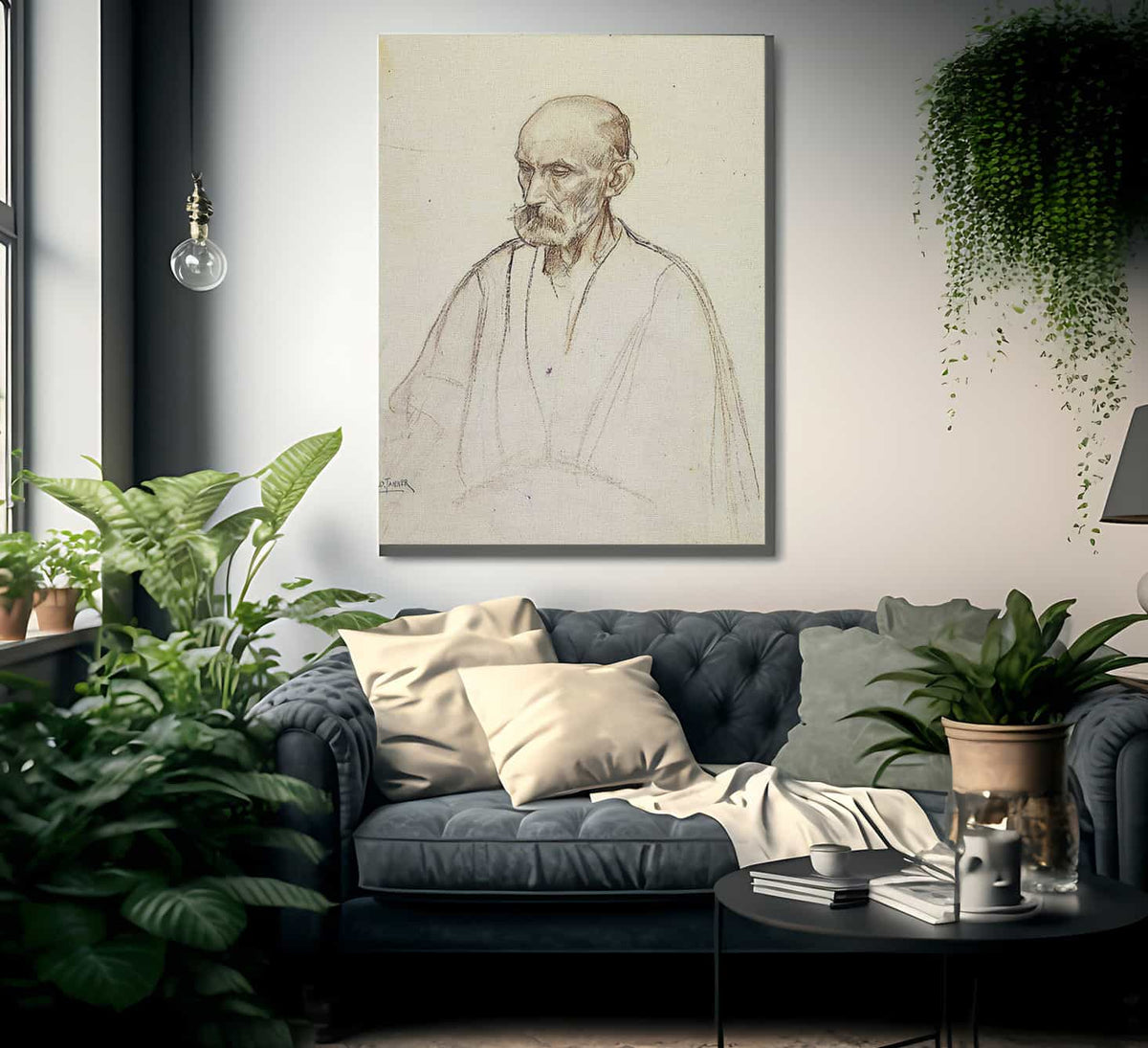 Study For The Disciple Peter By Henry Ossawa Tanner Fine Art Print