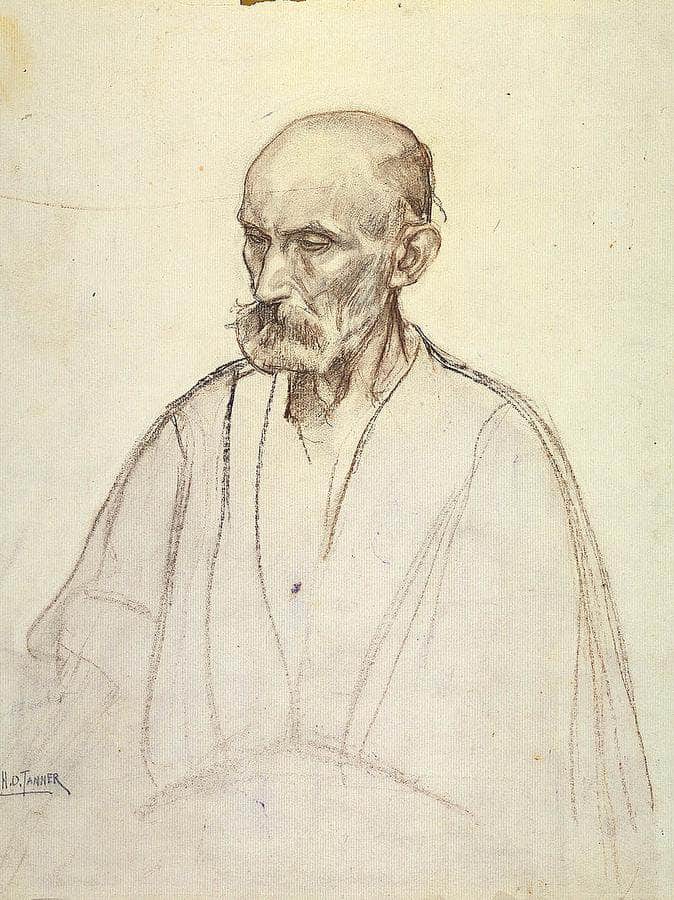 Study For The Disciple Peter By Henry Ossawa Tanner Fine Art Print