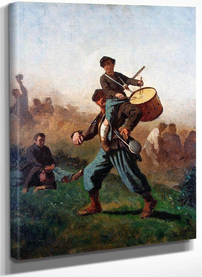 Study For The Wounded Drummer Boy By Eastman Johnson Fine Art Print