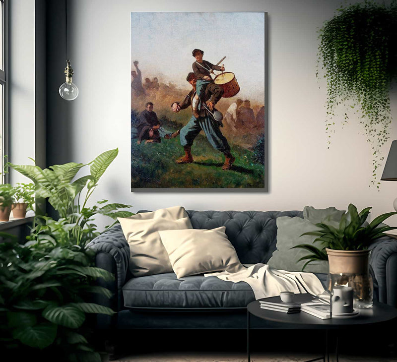 Study For The Wounded Drummer Boy By Eastman Johnson Fine Art Print