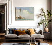 Study For Under Niagra By Frederic Edwin Church Fine Art Print