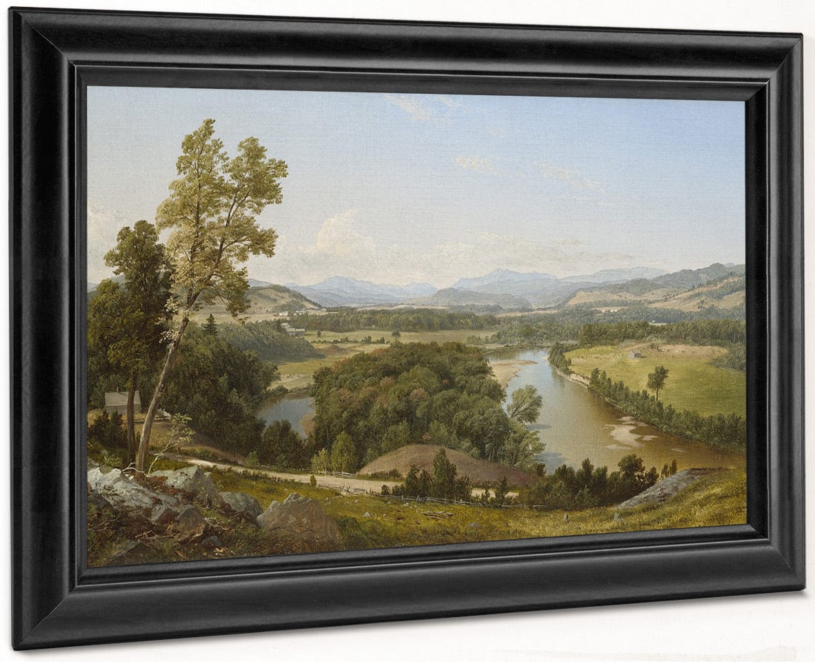 Study, Franconia Mountains From West Campton, New Hampshire By David Johnson Fine Art Print