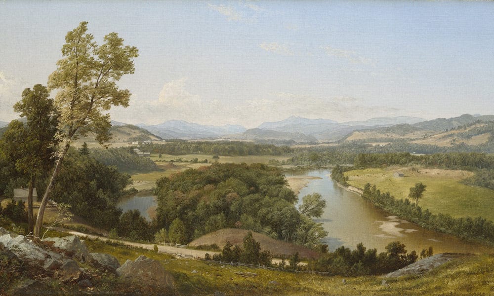 Study, Franconia Mountains From West Campton, New Hampshire By David Johnson Fine Art Print