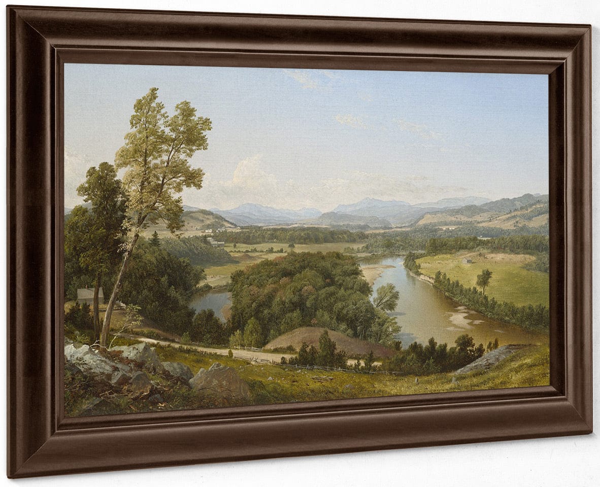 Study, Franconia Mountains From West Campton, New Hampshire By David Johnson Fine Art Print