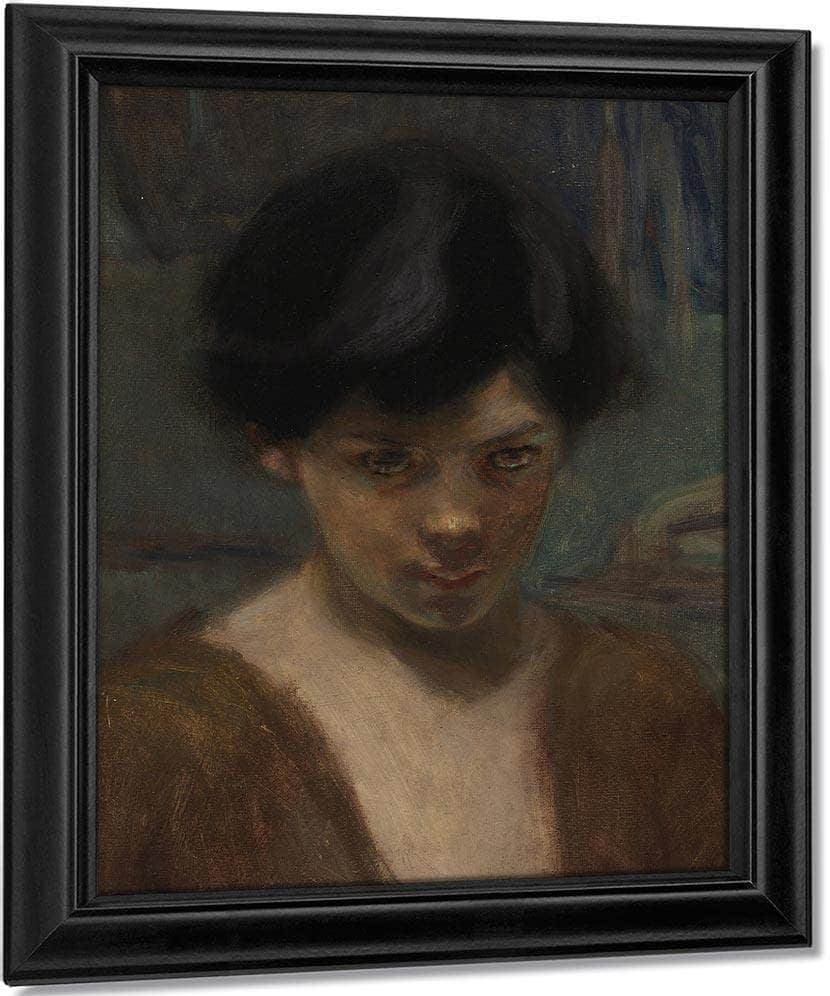 Study Head Of A Boy By Alice Pike Barney Fine Art Print