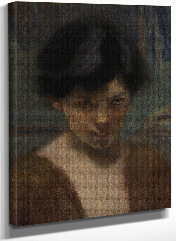 Study Head Of A Boy By Alice Pike Barney Fine Art Print