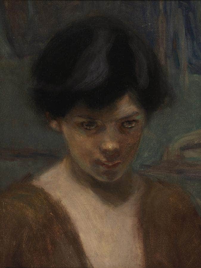 Study Head Of A Boy By Alice Pike Barney Fine Art Print
