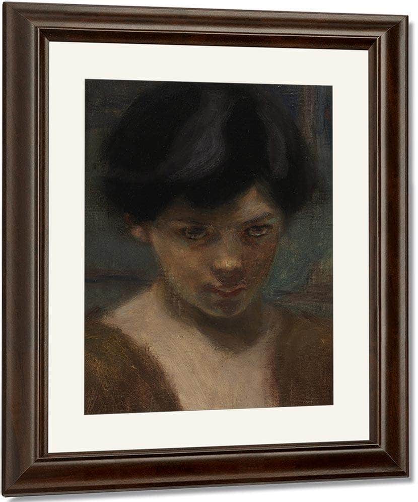 Study Head Of A Boy By Alice Pike Barney Fine Art Print