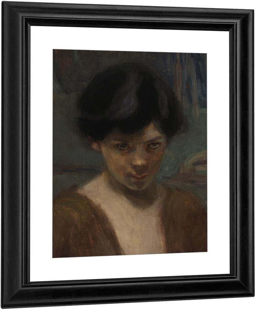Study Head Of A Boy By Alice Pike Barney Fine Art Print