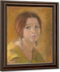 Study Head Of A Woman By Alice Pike Barney Fine Art Print