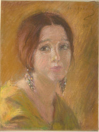 Study Head Of A Woman By Alice Pike Barney Fine Art Print