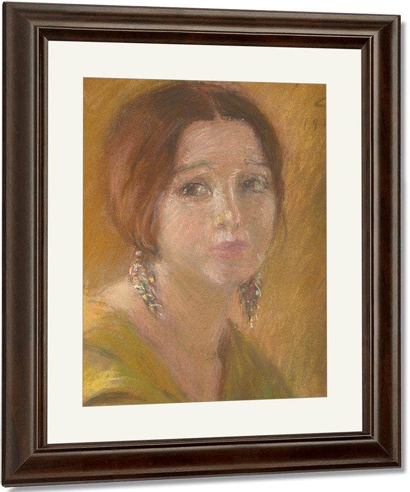Study Head Of A Woman By Alice Pike Barney Fine Art Print