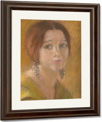 Study Head Of A Woman By Alice Pike Barney Fine Art Print