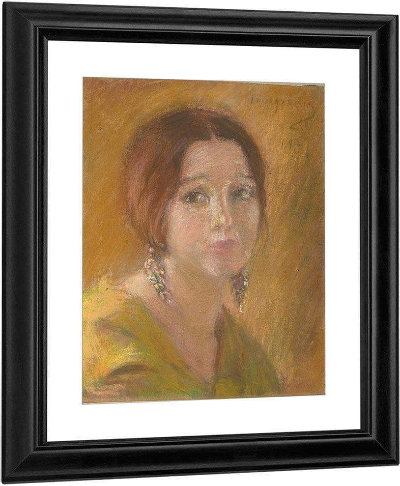 Study Head Of A Woman By Alice Pike Barney Fine Art Print