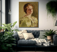 Study In Auburn By Alice Pike Barney Fine Art Print