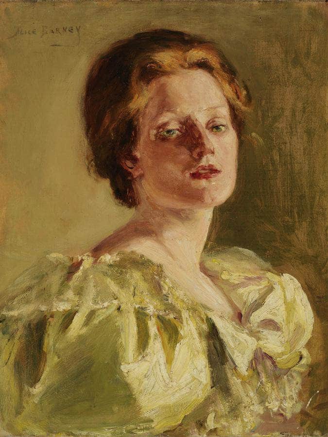 Study In Auburn By Alice Pike Barney Fine Art Print