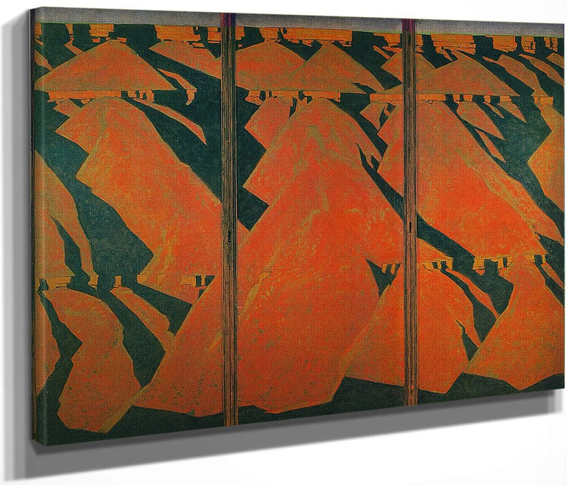 Study In Cubist Realism By Maynard Dixon Fine Art Print