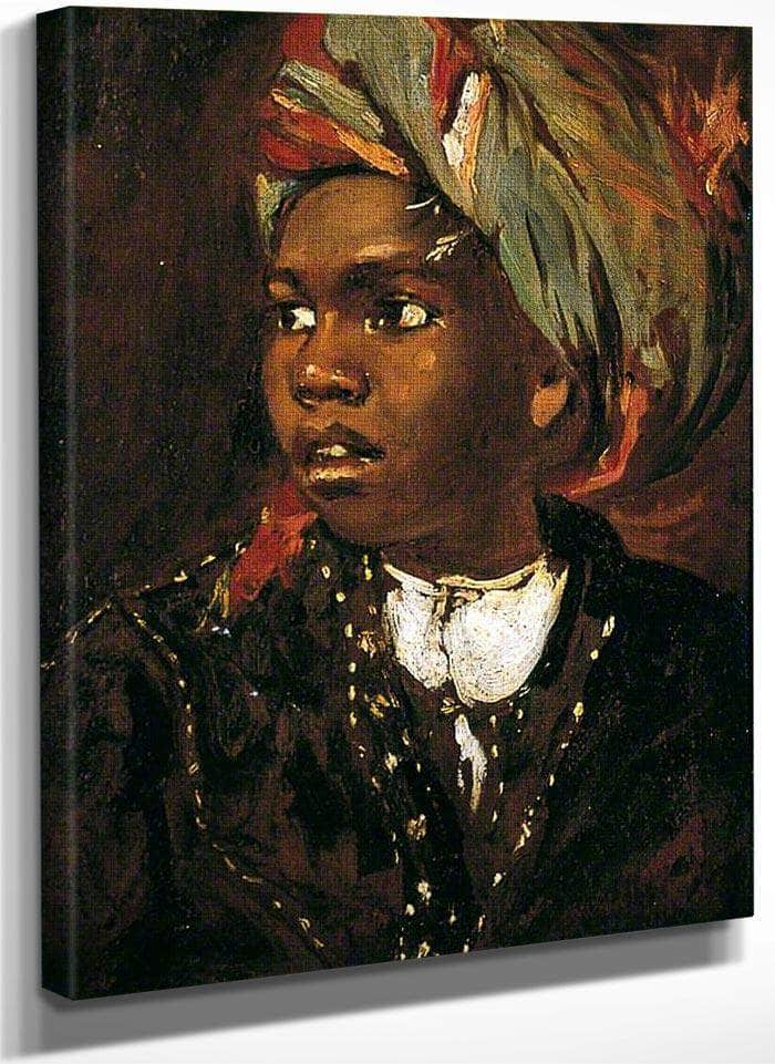 Study Of A Black Boy By William Etty Fine Art Print