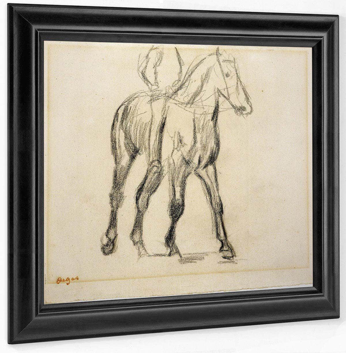 Study Of A Cavalier By Edgar Degas Fine Art Print