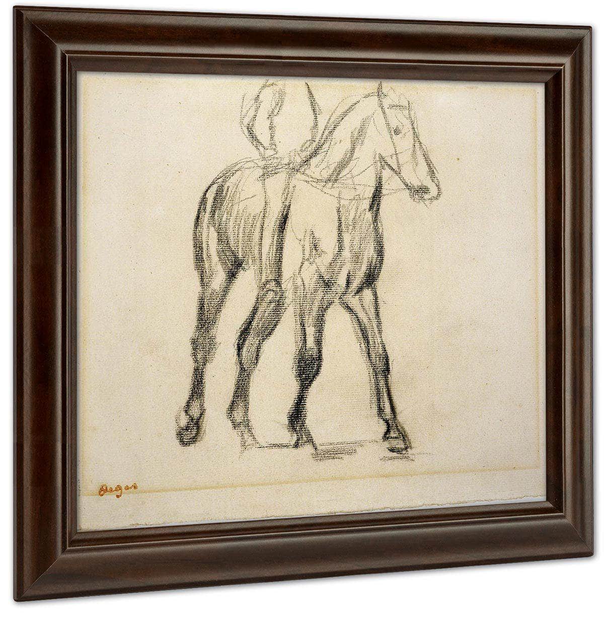 Study Of A Cavalier By Edgar Degas Fine Art Print
