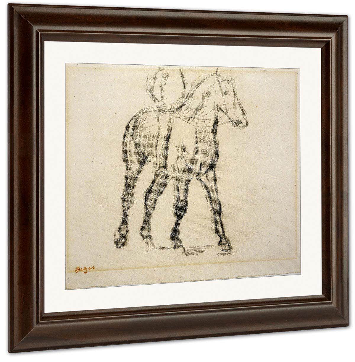 Study Of A Cavalier By Edgar Degas Fine Art Print