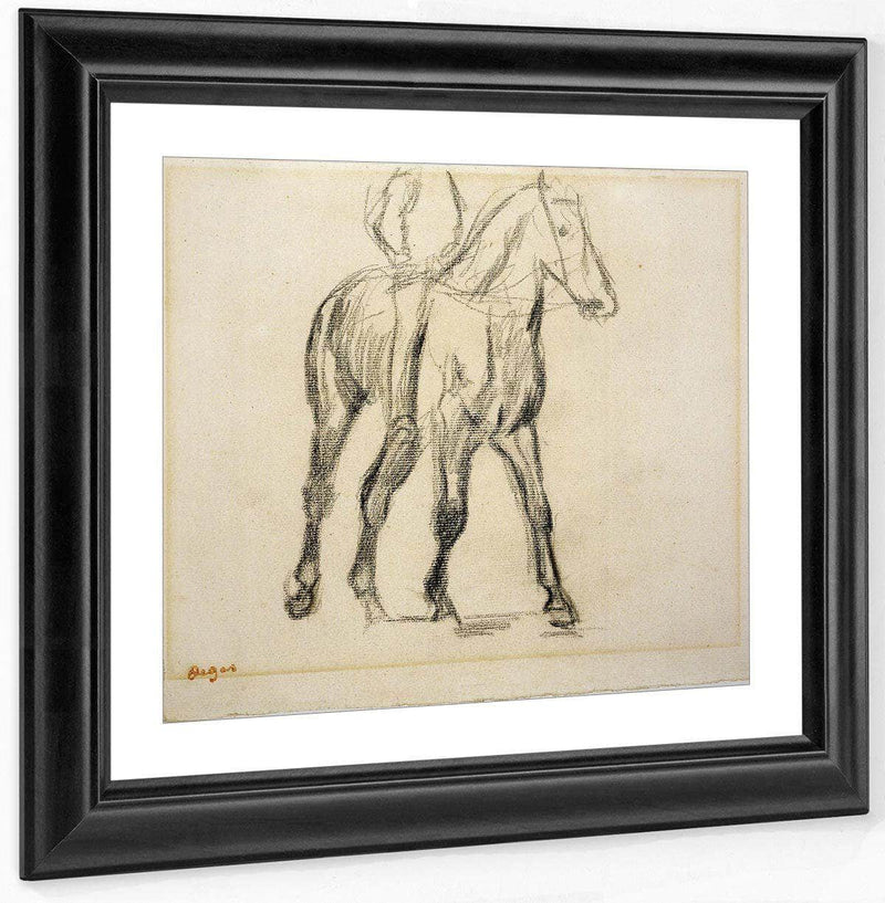 Study Of A Cavalier By Edgar Degas Fine Art Print