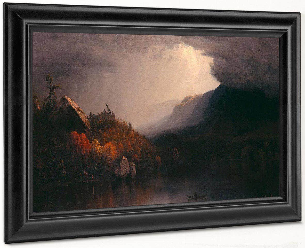Study Of A Coming Storm On Lake George By Sanford Robinson Gifford Fine Art Print