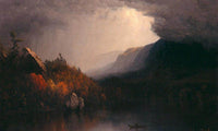 Study Of A Coming Storm On Lake George By Sanford Robinson Gifford Fine Art Print