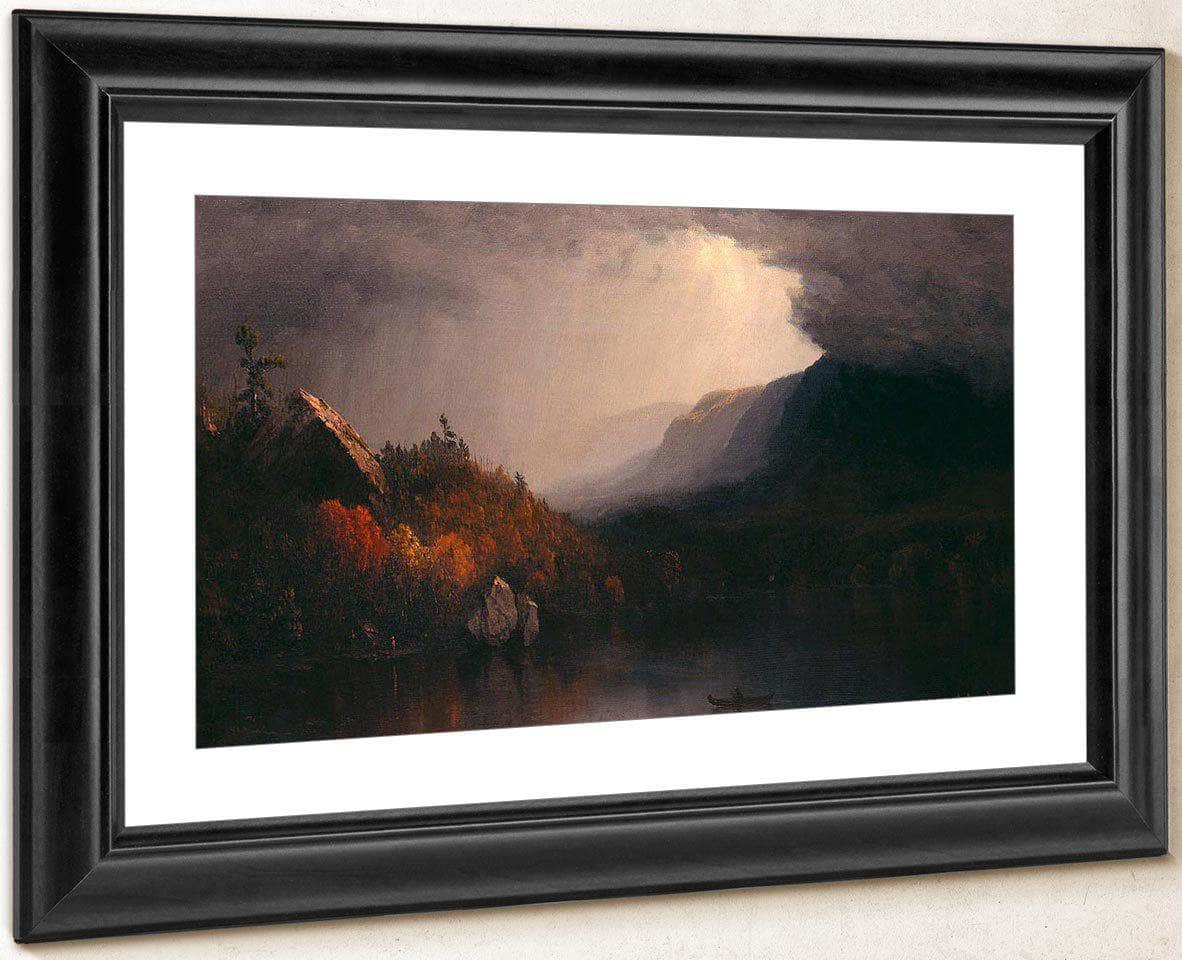 Study Of A Coming Storm On Lake George By Sanford Robinson Gifford Fine Art Print