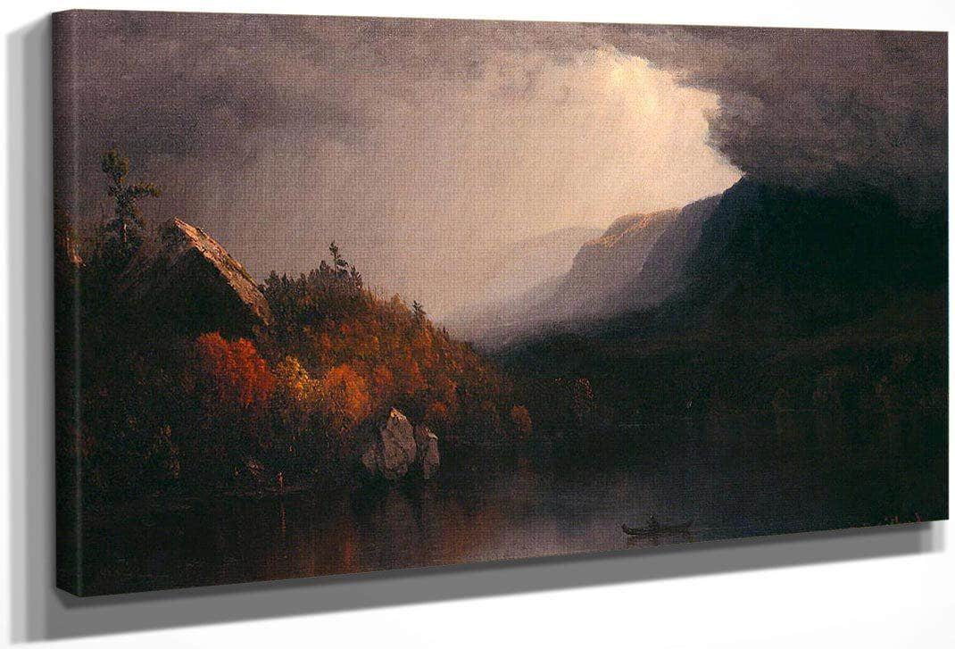 Study Of A Coming Storm On Lake George By Sanford Robinson Gifford Fine Art Print
