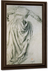 Study Of A Draped Woman By Edgar Degas Fine Art Print