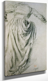 Study Of A Draped Woman By Edgar Degas Fine Art Print