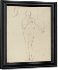 Study Of A Female Nude By Edgar Degas Fine Art Print