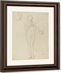Study Of A Female Nude By Edgar Degas Fine Art Print