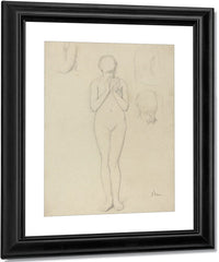 Study Of A Female Nude By Edgar Degas Fine Art Print