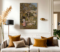 Study Of A Garden On Capri By John Waterhouse Fine Art Print