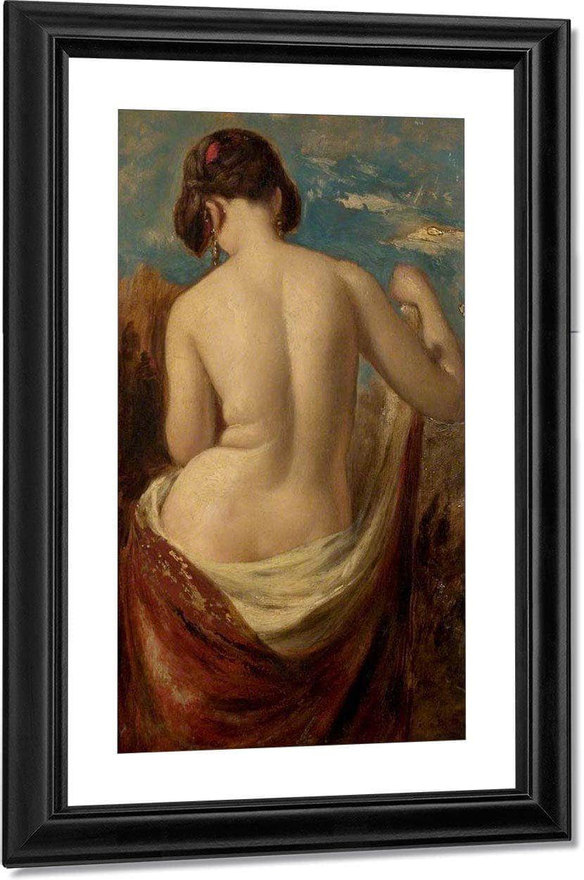 Study Of A Half Nude Figure By William Etty Fine Art Print