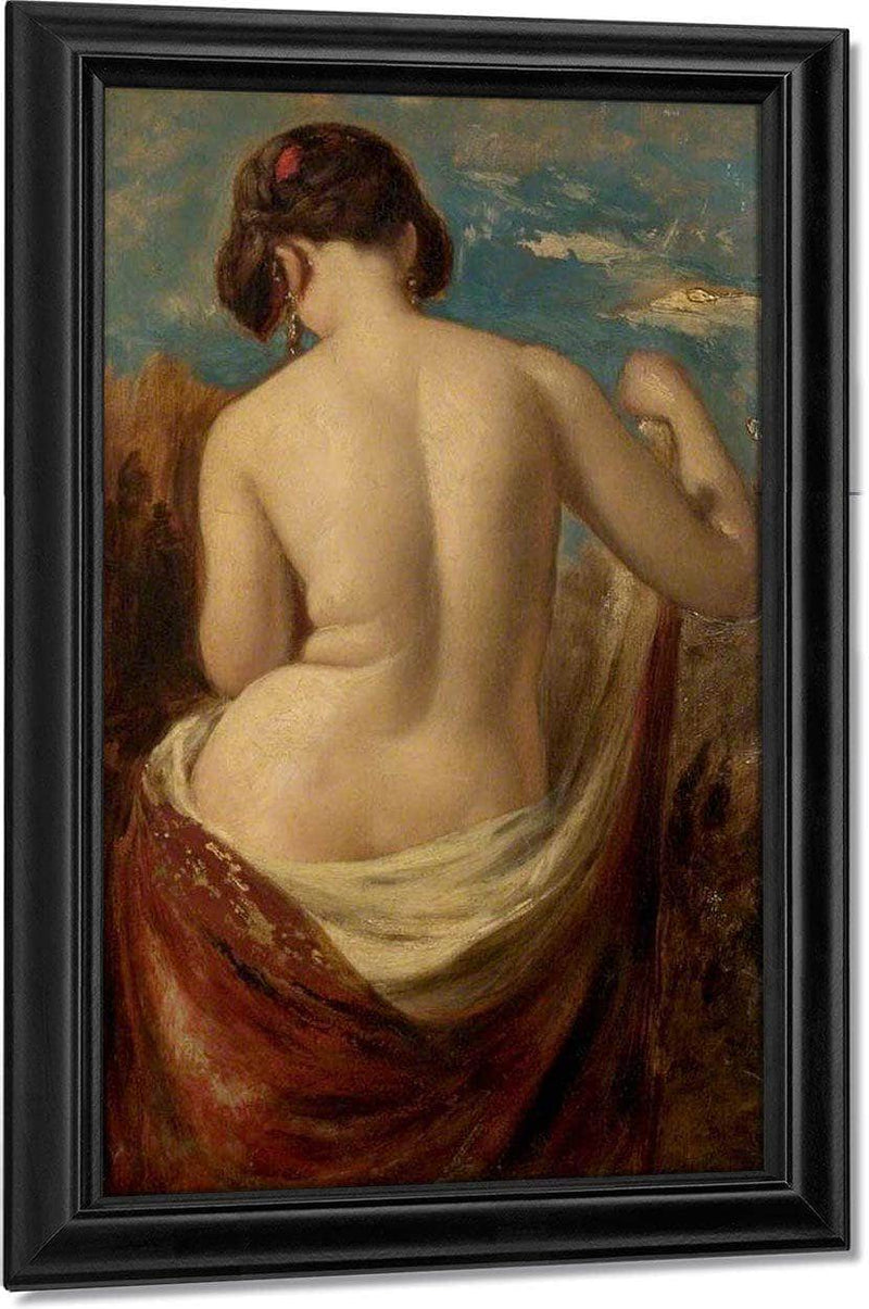 Study Of A Half Nude Figure By William Etty Fine Art Print