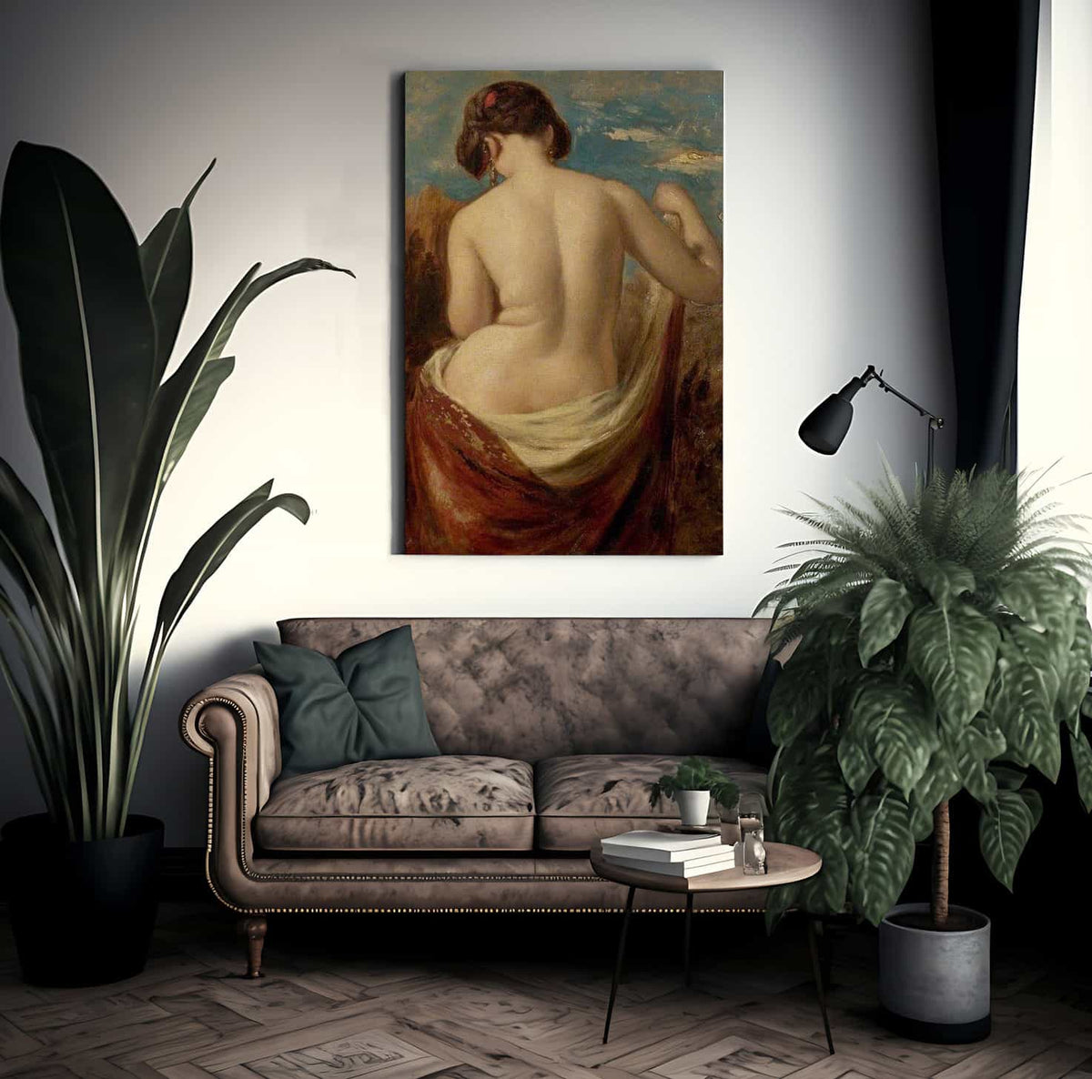 Study Of A Half Nude Figure By William Etty Fine Art Print