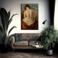 Study Of A Half Nude Figure By William Etty Fine Art Print