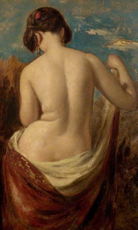 Study Of A Half Nude Figure By William Etty Fine Art Print