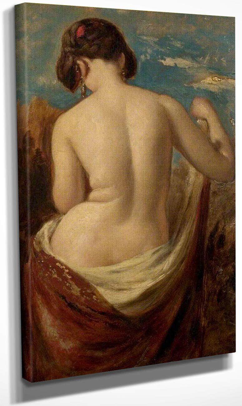 Study Of A Half Nude Figure By William Etty Fine Art Print