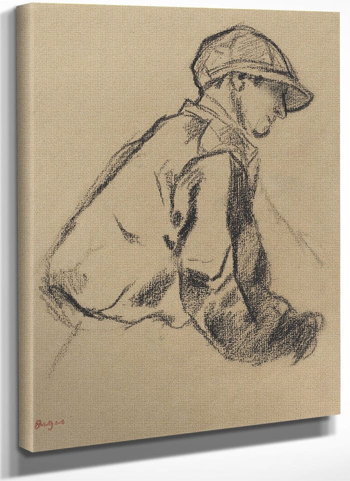 Study Of A Jockey By Edgar Degas Fine Art Print