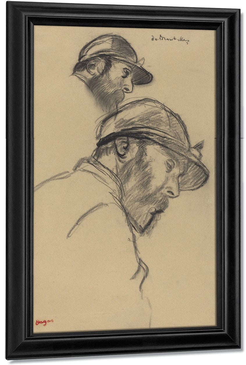 Study Of A Jockey (M. De Broutelles) By Edgar Degas Fine Art Print