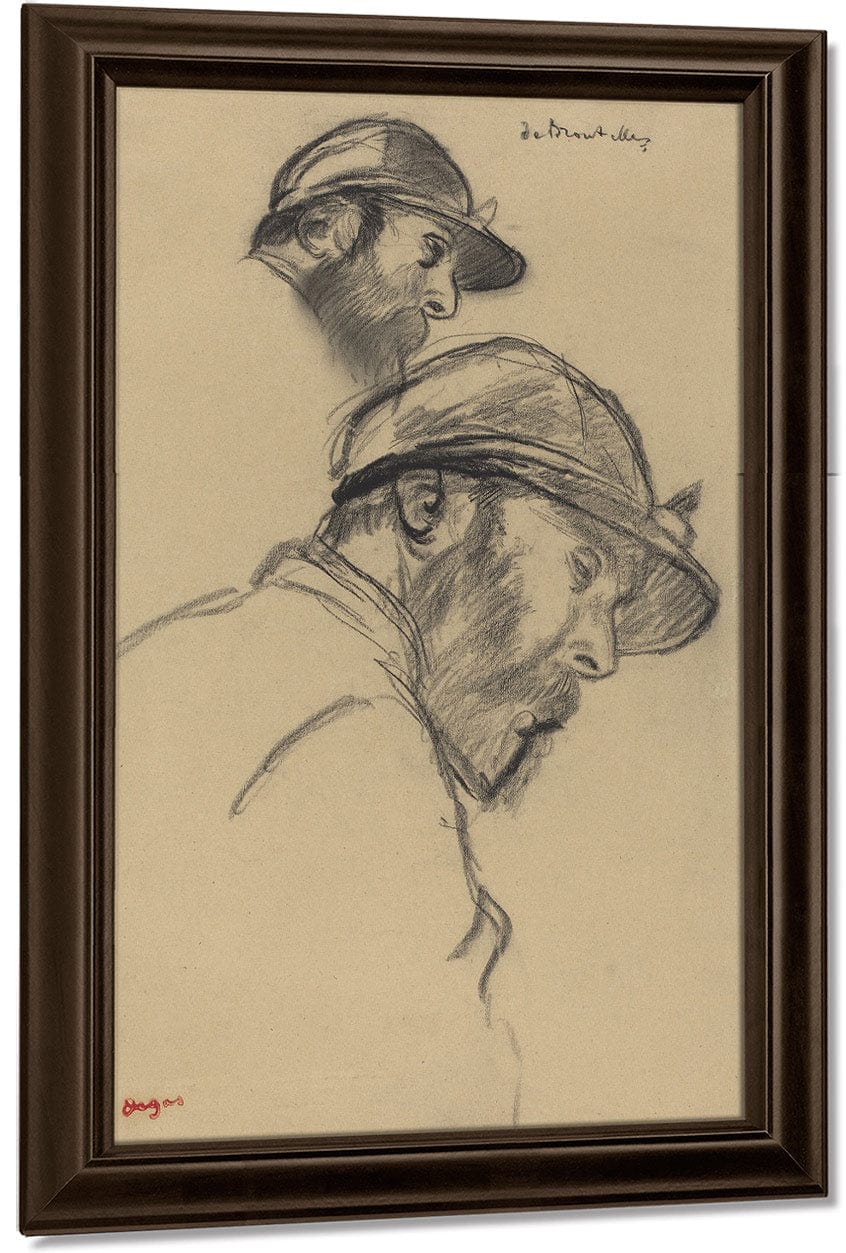 Study Of A Jockey (M. De Broutelles) By Edgar Degas Fine Art Print